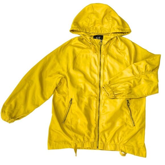 Zara | TRF Yellow Sporty Windbreaker Jacket Size XS - Picture 1 of 16